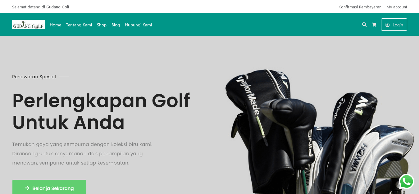 Gudang Golf – Website Company Profile & E-Commerce