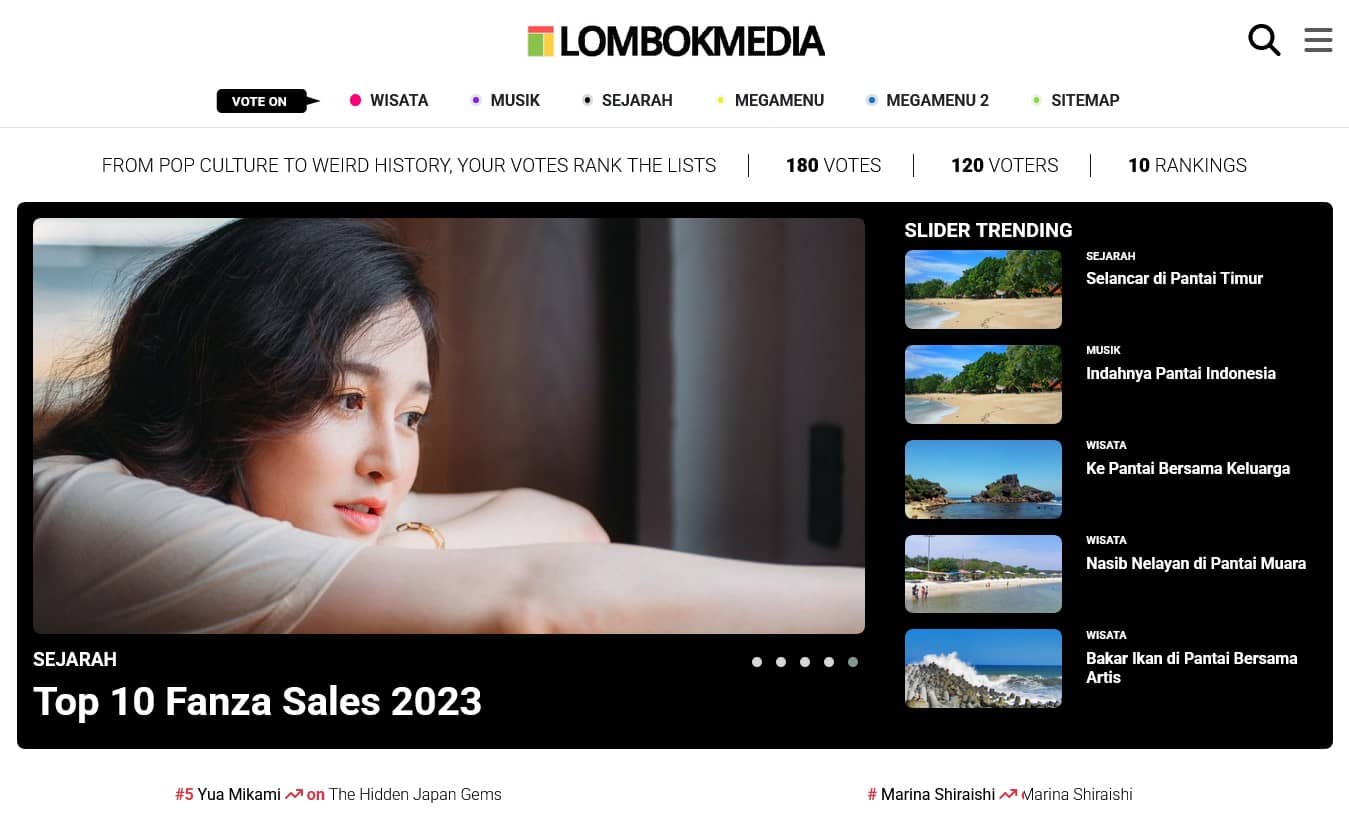 The Ranking – Tema WordPress Untuk List/Daftar/Ranking
