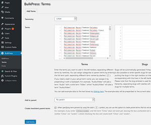 Cara Bulk Import Hierarchical Category di WordPress