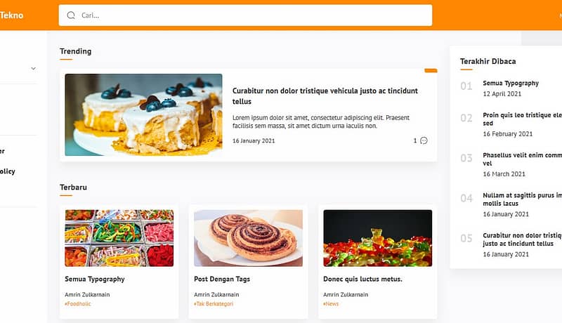 Jasa konversi tema blogger Median UI ke Tema WordPress - Homepage