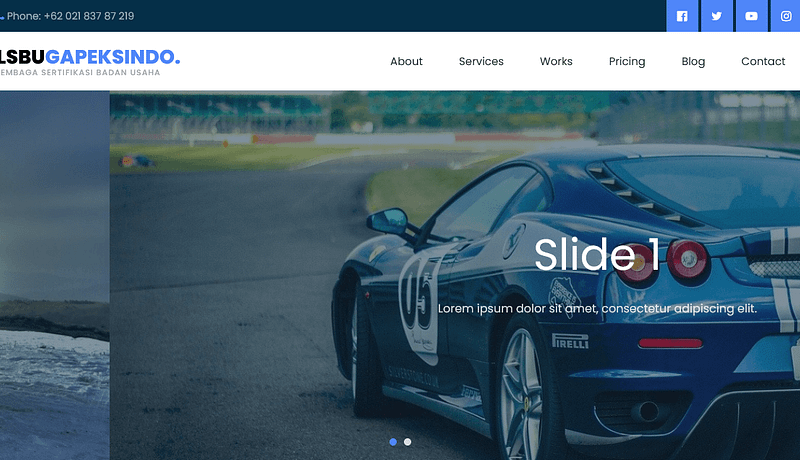 Konversi tema HTML ke WordPress Theme - LPSU GAPEKSINDO