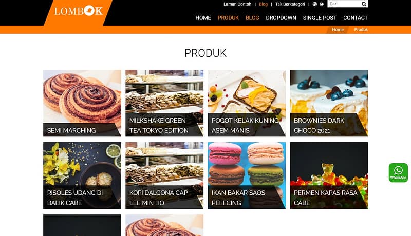 jasa pembuatan toko online - tema katalog produk