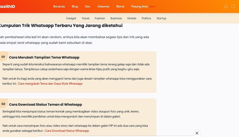 jasa konversi tema fletro basithid ke wordpress single 2