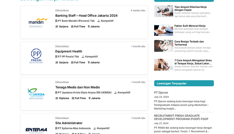 LokerZ - Tema WordPress Untuk Lowongan Pekerjaan