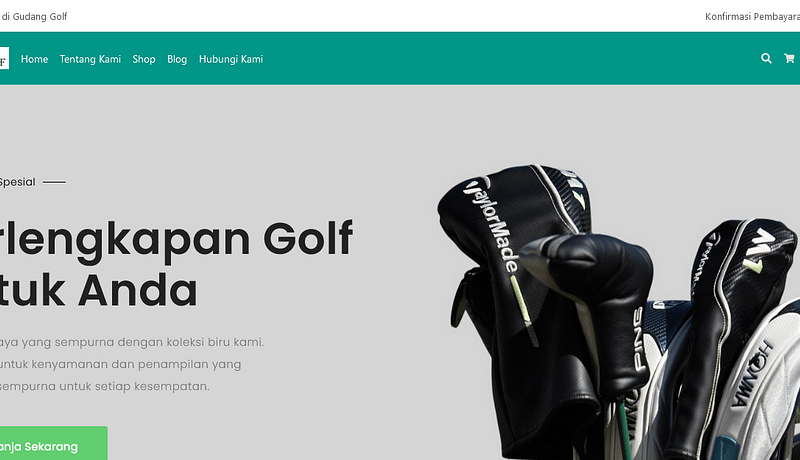 Gudang Golf – Website Company Profile & E-Commerce